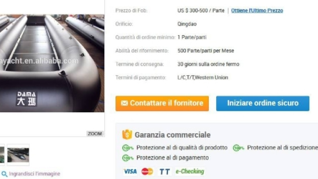 Su Alibaba gommoni in vendita. La Lega: "Invitano gli immigrati a ... - ilgiornale.it