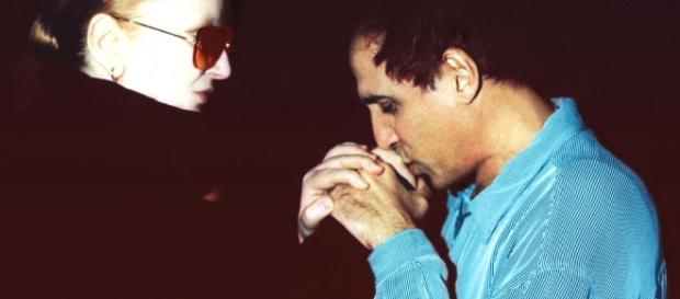 Mina in uno scatto con Adriano Celentano Mina in uno scatto con Adriano Celentano