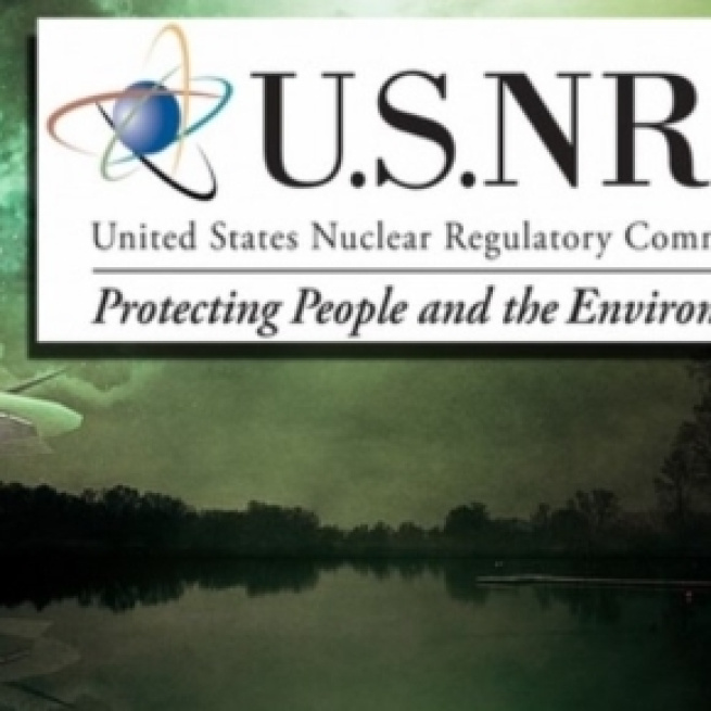 Sopra il logo della United States Nuclear Regulatory Commission che ha fornito al FOIA i documenti sugli UFO