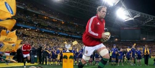 Akun Wyn-Jones leads out the Lions for the Third Test against Australia in 2013- walesonline.co.uk