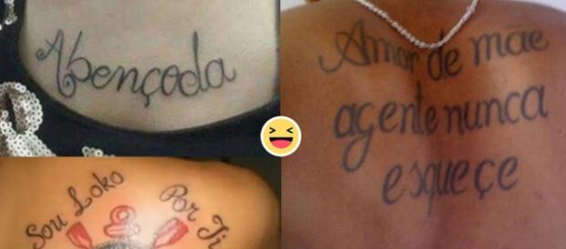 Por falta de atenção do tatuador, algumas tatuagens saem com erros imperdoáveis Por falta de atenção do tatuador, algumas tatuagens saem com erros imperdoáveis