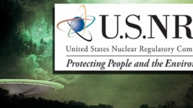 Sopra il logo della United States Nuclear Regulatory Commission che ha fornito al FOIA i documenti sugli UFO