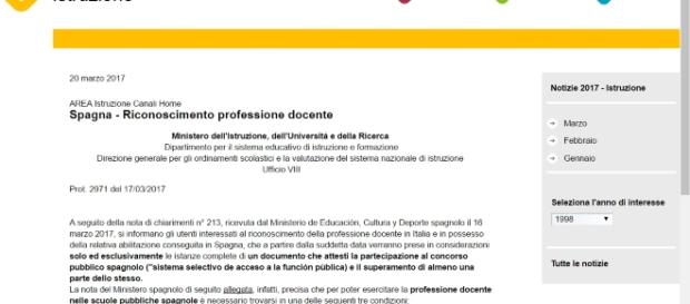 Abilitarsi in Spagna, ma serve superamento concorso Abilitarsi in Spagna, ma serve superamento concorso