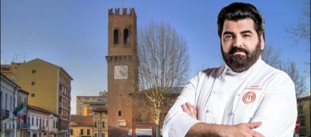 Antonino Cannavacciuolo al "Ristorante Croce del Gallo" a Suzzara Antonino Cannavacciuolo al "Ristorante Croce del Gallo" a Suzzara