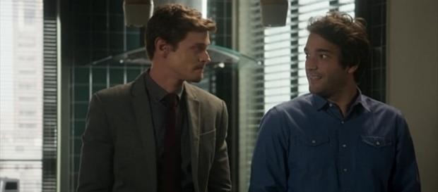 Antonio e Tiago na novela 'A Lei do Amor' (Divulgação/Globo) Antonio e Tiago na novela 'A Lei do Amor' (Divulgação/Globo)