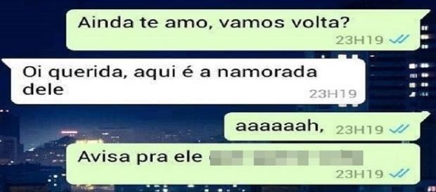 Essa garota queria voltar para seu ex e falou isso pelo WhatsApp Essa garota queria voltar para seu ex e falou isso pelo WhatsApp