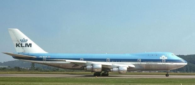 Imagen de un avión de la línea KLM Imagen de un avión de la línea KLM