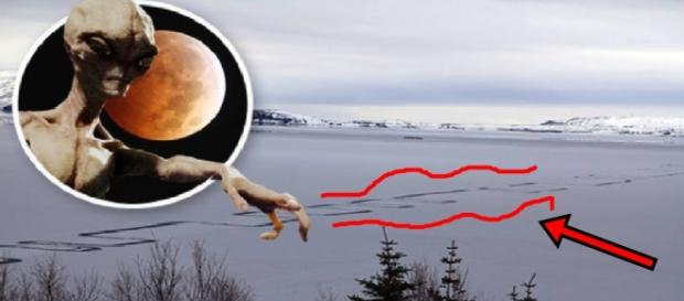 Rastros estranhos levantam suspeita de visita extraterrestre Rastros estranhos levantam suspeita de visita extraterrestre