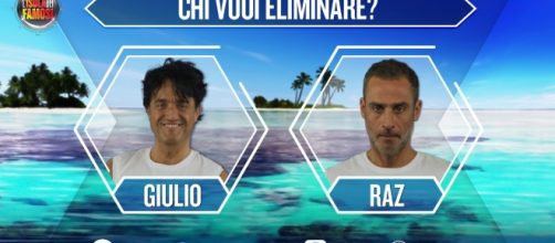 Gossip Isola dei Famosi 2017: Raz Degan vs Giulio Base, il Re è in vantaggio