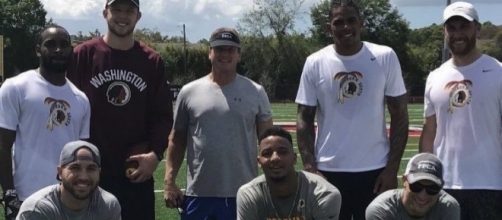 Picture via SnapChat/Terrelle Pryor and redskins.com: Jon Gruden worked with Redskins players in Tampa Bay, Florida today...
