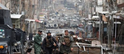 Uno squarcio della distruzione di Mosul