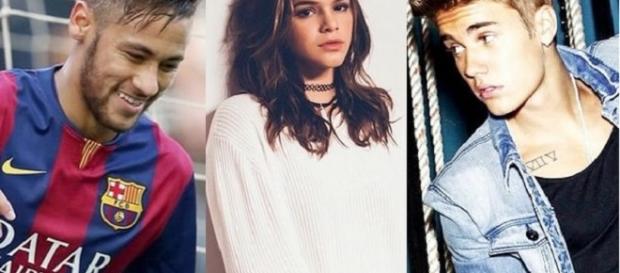 Bruna e Neymar são convidados de Bieber Bruna e Neymar são convidados de Bieber