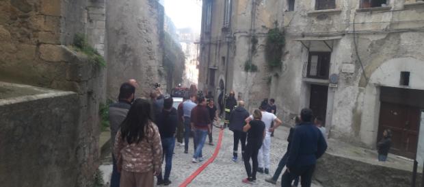 Centro storico di Cosenza, via Messer d'Andrea Centro storico di Cosenza, via Messer d'Andrea