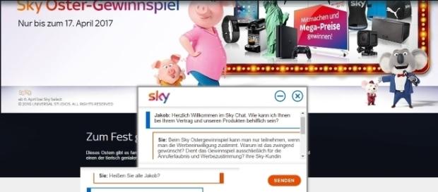 Fragen zum Datenschutz beantwortet "Jakob" von Sky / Fotos: Sky.de Fragen zum Datenschutz beantwortet "Jakob" von Sky / Fotos: Sky.de