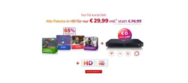Osterangebot: Sky senkt Preis um 65 Prozent / Foto: Sky Werbung Osterangebot: Sky senkt Preis um 65 Prozent / Foto: Sky Werbung