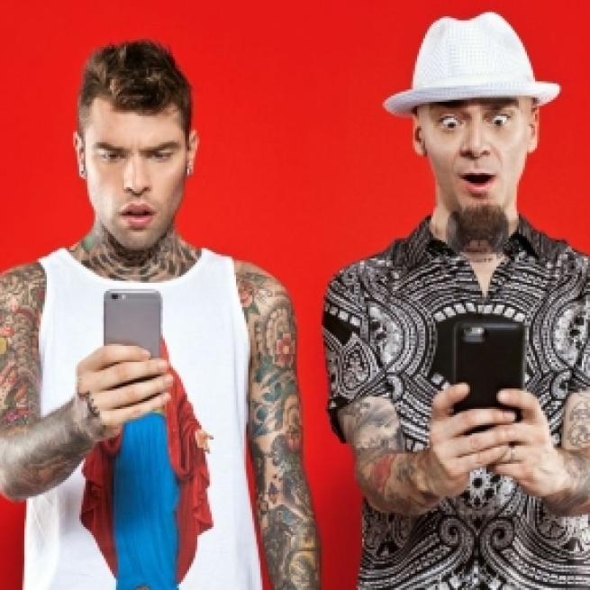 I cantanti Fedez e J Ax insieme