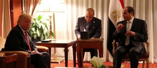 Egyptian president al-Sisi and President Trump in 2016 / Photo by ynetnews.com via Blasting News library