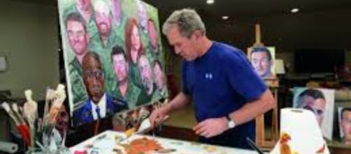 President Bush painting FAIR USE news.artnet Creative Commons