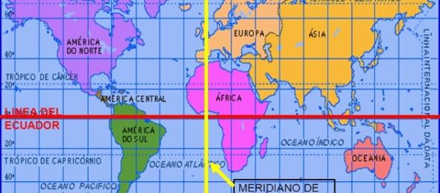 En la zona imaginaria del Meridiano de Greenwich se ecuentra España En la zona imaginaria del Meridiano de Greenwich se ecuentra España