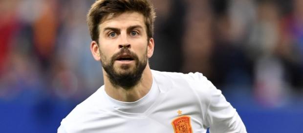 Gerard Pique, ayer durante el amistoso Francia - España en Saint Denis Gerard Pique, ayer durante el amistoso Francia - España en Saint Denis