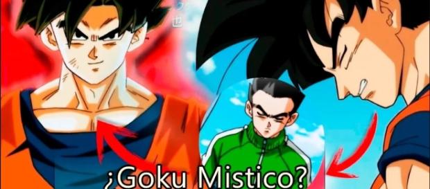 Goku entrenando con Gohan para alcanzar el estado mistico Goku entrenando con Gohan para alcanzar el estado mistico