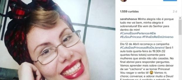 Sarah Sheeva faz campanha para mulheres "deixarem de ser cachorra" (Foto/Reprodução: Instagram) Sarah Sheeva faz campanha para mulheres "deixarem de ser cachorra" (Foto/Reprodução: Instagram)