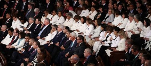 Democratic women were wearing white during Trump's ... - sfgate.com