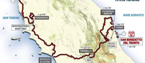 Tirreno-Adriatico 2017, percorso e anticipazioni diretta Rai, le info