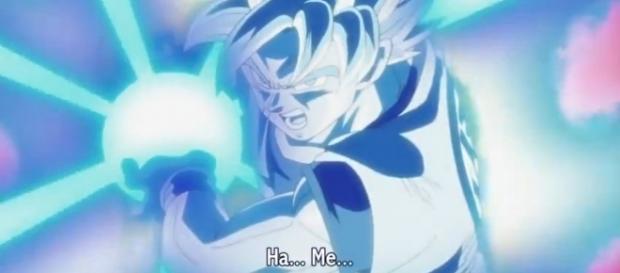 Goku vence a Bergamo con un Kame Hame Ha en Super Saiyajin Dios Azul Goku vence a Bergamo con un Kame Hame Ha en Super Saiyajin Dios Azul