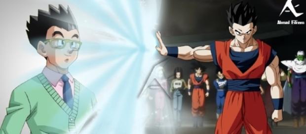Gran fan art del cambio de actitud en Gohan Gran fan art del cambio de actitud en Gohan