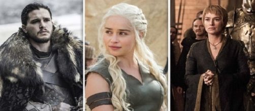 Jon Nieve, Daenerys Targaryen y Cersei Lannister. HBO.