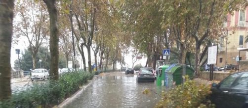 Viale Regina Margherita, zona a rischio allagamento nella città di Crotone.