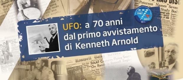 Locandina del 'Convegno Nazionale Straordinario' di ufologia di Roma. Locandina del 'Convegno Nazionale Straordinario' di ufologia di Roma.
