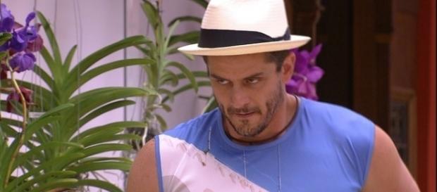 Marcos se cansa de discutir com Emilly. Foto divulgação GShow. Marcos se cansa de discutir com Emilly. Foto divulgação GShow.
