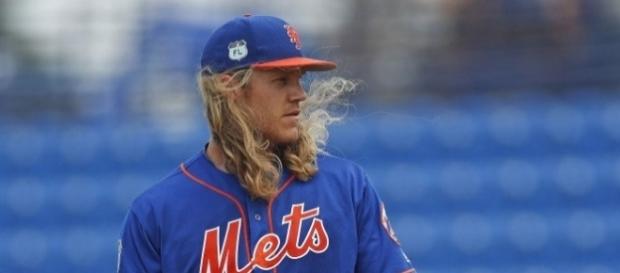 Noah Syndergaard, o Deus do trovão Thor, vai abrir a temporada Noah Syndergaard, o Deus do trovão Thor, vai abrir a temporada