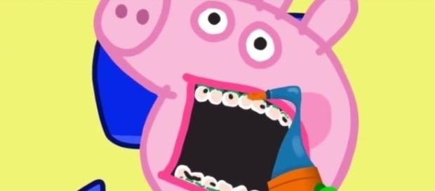 Peppa Pig numa visita ao dentista. Peppa Pig numa visita ao dentista.