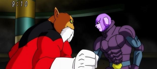 Toppo vs Hit en el torneo de poder Toppo vs Hit en el torneo de poder