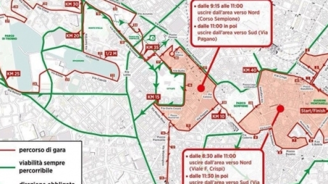 Blocco traffico domenica 2 aprile 2017: chiuse strade e deviazioni mezzi Atm