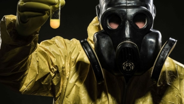 Una provetta contenente cariche batteriologiche