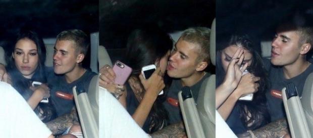 Justin Bieber foi flagrado com duas meninas Justin Bieber foi flagrado com duas meninas
