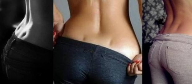 Mulheres com covinhas nas costas. Mulheres com covinhas nas costas.