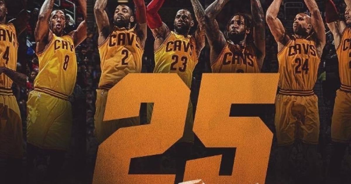 The Cleveland Cavaliers set an NBA record with 25 threes in a game