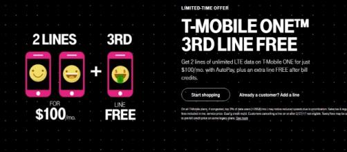 Enjoy the benefits of a free third line if you have two - t-mobile.com