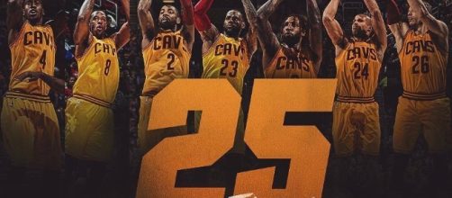 Cavs set NBA record with 25 threes. Pic via. Cavs.com