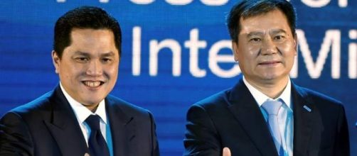 Erick Thohir insieme a Zhang Jindong, attuale presidente interista