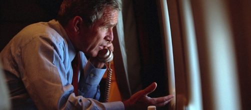 Photos show George W Bush prepare to address USA within 24 hours ... - dailymail.co.uk