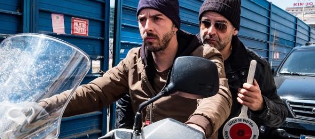 Michele Riondino e Fortunato Cerlino in 'Falchi': dal 2 marzo al cinema. Michele Riondino e Fortunato Cerlino in 'Falchi': dal 2 marzo al cinema.
