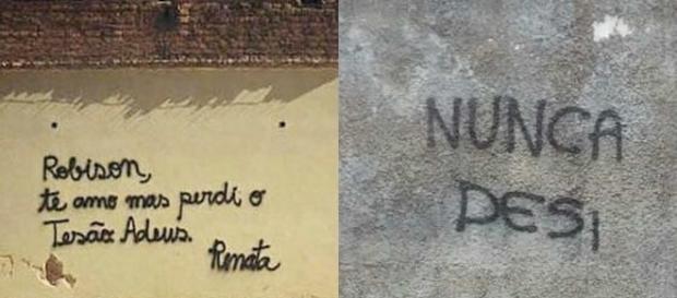 Frases em pichações diferentes Frases em pichações diferentes