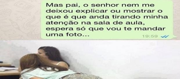 Garoto tira nota vermelha e usa desculpa incrível para seu comportamento. Garoto tira nota vermelha e usa desculpa incrível para seu comportamento.