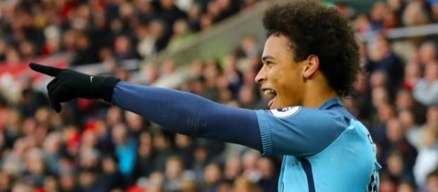 Leroy Sané foi o maior destaque da partida contra o Sunderland Leroy Sané foi o maior destaque da partida contra o Sunderland